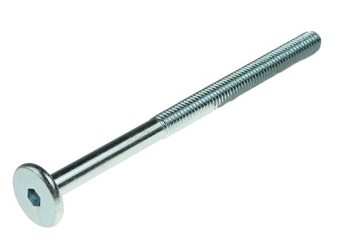 10x skrutka M6 x 130 mm s imbusovou hlavou, nábytková skrutka metrická skrutka