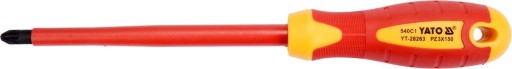 IZOLOVANÝ SKRUTKOVAČ VDE PZ3X150 mm skrutkovač Yato