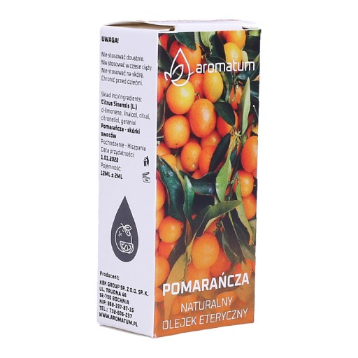Pomarančový prírodný esenciálny olej 12 ml