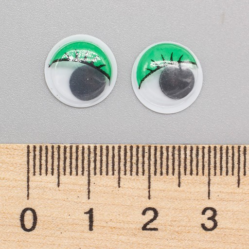 POHYBLIVÉ OČI NA DEKORÁCIU 12x3,5mm 20ks