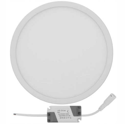 LED panel 18W PRIVRCHOVÁ OKRUHÁ LAMPA VÝKONNÉ STROPNÉ SVIETKO NA NÁSTENNÉ ZARIADENIE