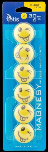 Magnety na dosky 30 mm, 6ks Tetis GM301-TY6