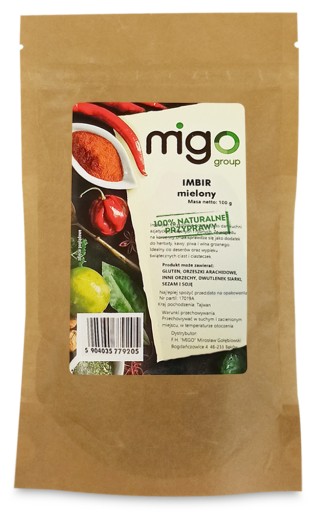 ZÁZVOR MLETÝ 100g Prírodný, Korenie - MIGOskupina