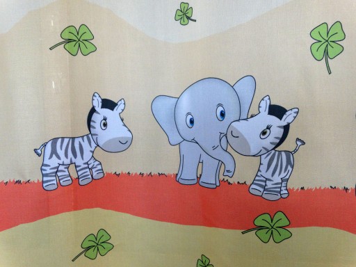 MG ZÁCLONA voál ELEPHANTS YELLOW výška 160cm WM01/02 pol.