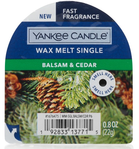Yankee Candle Balzam & Cédrový vosk Christmas 22g