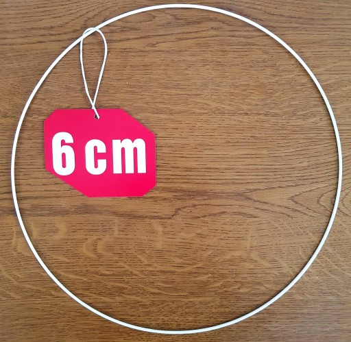 Prsteň lapač snov BIELY 6 cm