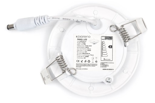 KRÚHLY PODOMIETKOVÝ LED PANEL 3W NEUTRÁLNA BIELE STROPNÁ LAMPA 4500K