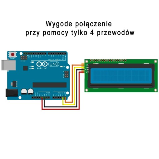 LCD1602 modrý 2x16 displej + I2C prevodník