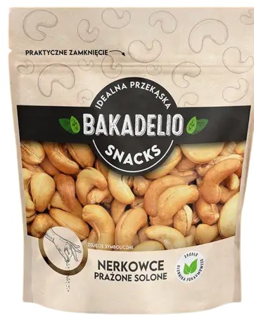 BAKADELIO OBCHÍVKY DAŽĎANÉ SOLENÉ KEŠU 140G ORECH
