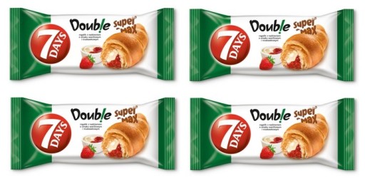 4x 110g 7DAYS Dvojitý croissant vanilka a jahoda