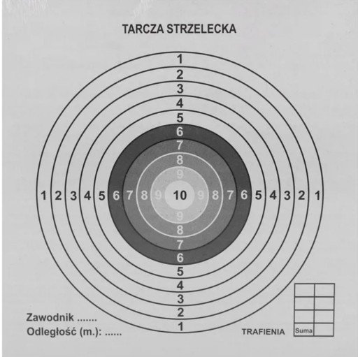 Strelecké terče NaMaxa 140x140mm 100 ks