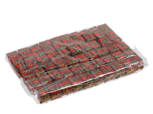 Darčekové darčeky piky tartan 4ks čelenka