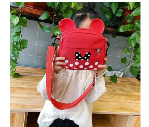 Taška Minnie Mouse pre dievčatá, ČERVENÁ