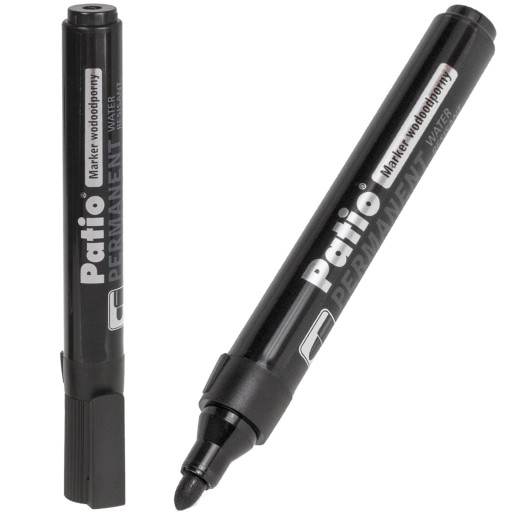 Čierny fix na terasu okrúhly permanentný 1-5 mm Pat
