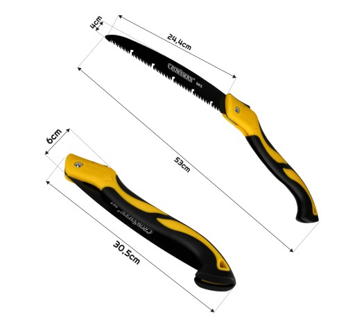 Hádzanárska píla skladacia na konáre stromov 240 mm ergonomická rukoväť