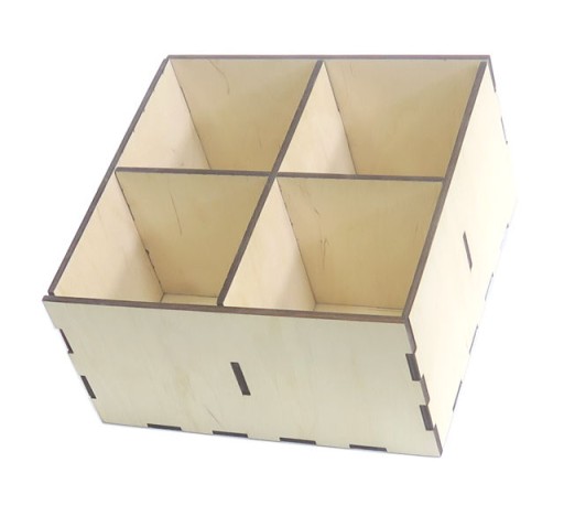 KRABIČKA SO 4 PRIESTORMI ORGANIZÁTOR DECOUPAGE DQ11
