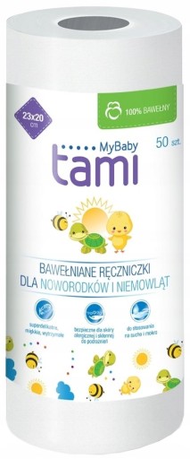 TAMI bavlnené utierky pre novorodencov 50 kusov