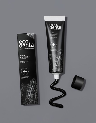 Ecodenta Expert Black Whitening čierna bieliaca zubná pasta