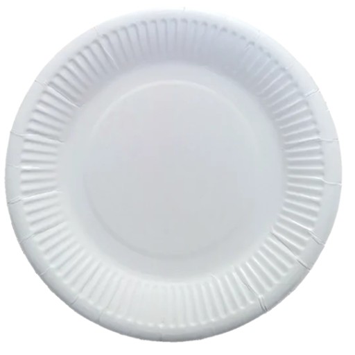 Biele jednorazové papierové taniere 15cm 100 ks