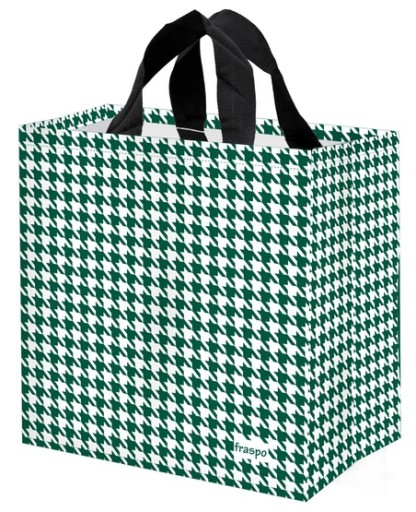 Taška Esy-Floresy 24L, chrt stooth, zelená a biela