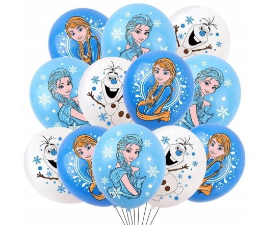 Latexové balóniky Frozen Frozen Elza Anna Olaf 12 kusov FRO-019