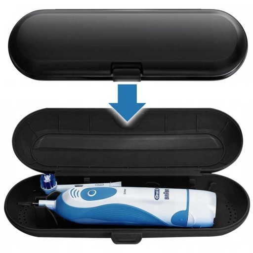 UNIVERZÁLNE CESTOVNÉ POUZDRO NA ZUBNÉ KEFKY ORAL-B, ČIERNA