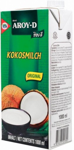 Indonézske mlieko kokosové mlieko 1000ml Aroy-D