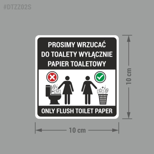 Nálepka - Použite iba papier s rozmermi 10 x 10