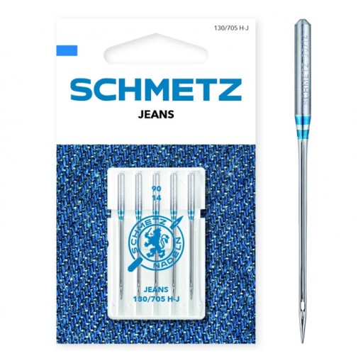 SCHMETZ MACHINE DENIM NEEDLES - 90 - 5 ks.