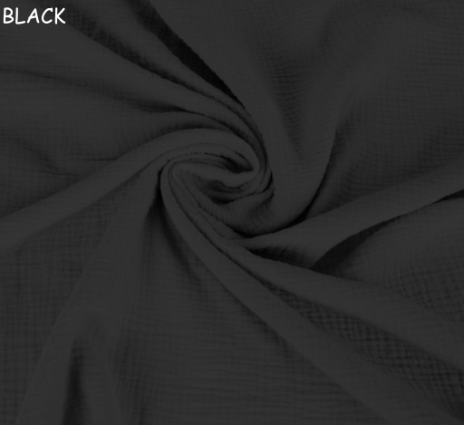 LuxTextil MUSLÍN DVOJITÁ GÁZOVÁ LÁTKA 100% BAVLNA 125g/m Jednofarebná 155cm