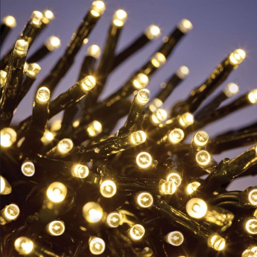 SOLÁRNE VIANOČNÉ LAMPY SOLÁRNE DEKORATÍVNE VONKAJŠIE GARLANDY 100 LED VIANOČNÉ