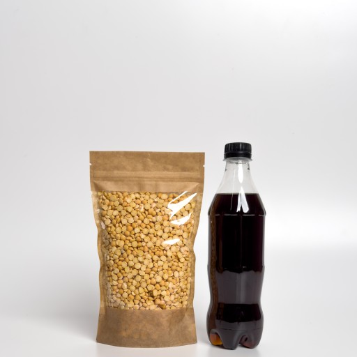 DOYPACK ECO papierové vrecko, okienko, 500 ml, 25 ks