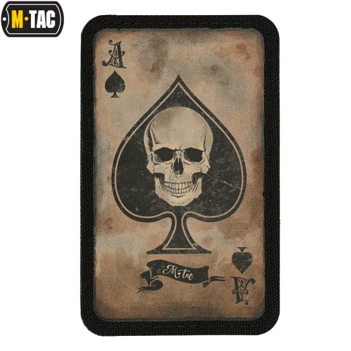 ACE OF SPADES AS SPADE NÁŠIVKA NA LEBENU VELCRO M-TAC Coyote/Black