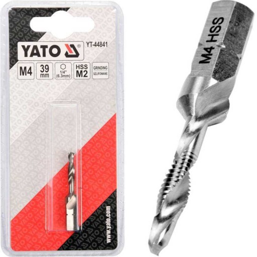 VŔTAČKA NA VŔTAČKY YATO M4 0,7 mm HEX 1/4 OCEL HSS