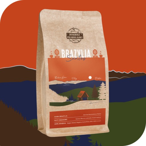 ČERSTVO PRAŽENÉ KÁVOVÉ ZRNKY BRAZIL SANTOS 250g 100% ARABICA ŠPECIALITA