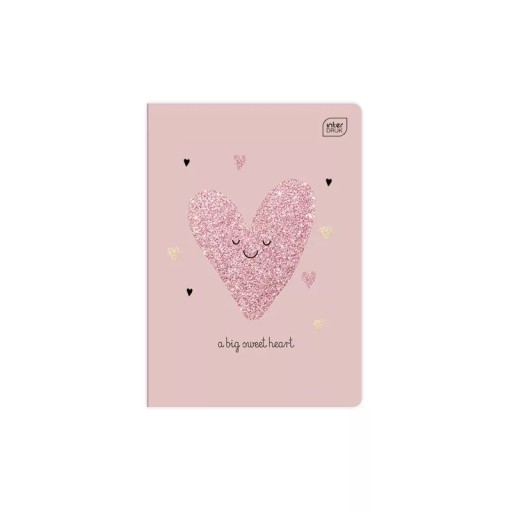 NOTEBOOK A5/32 GRID INTERDRUK GLITTER
