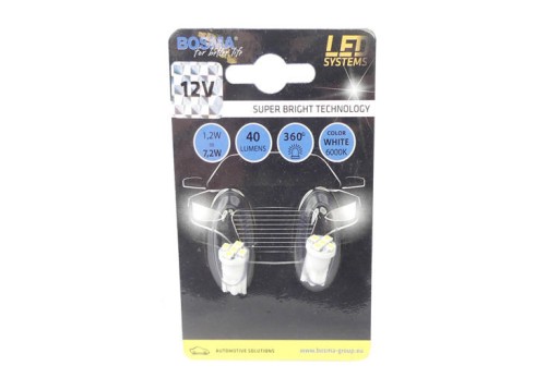 T10 LED ŽIAROVKA 5 SMD 12V W5W PARKOVACIE SVIETIDLO
