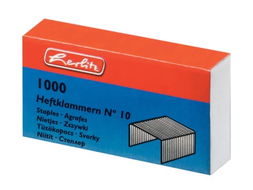 Sponky ČÍSLO 10 1000 kusov HERLITZ
