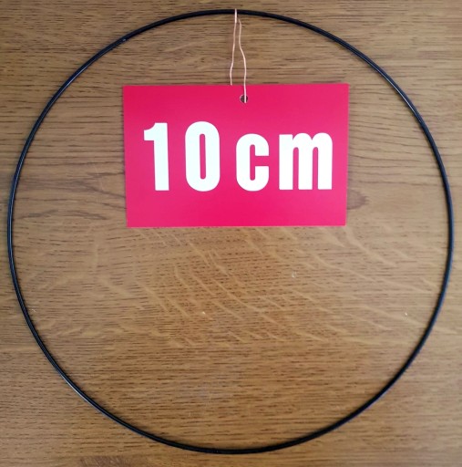ČIERNY krúžok/ráfik pre lapače snov a makramé 10 cm