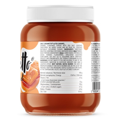 Slaný karamel Creametto 350g bez cukru OstroVit