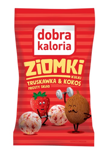 Jahodové kokosové guličky Ziomki Dobra Caloria