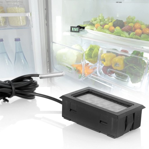 DIGITÁLNY ELEKTRONICKÝ PRESNÝ LCD TEPLOMER SO SONDOU PRE AKVÁRIUM CHLADNIČKY
