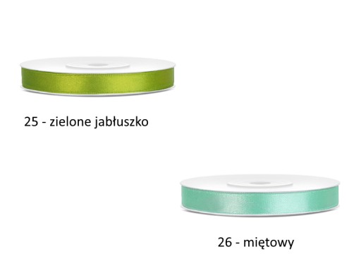 SATINOVÁ STUHA farebná páska 6 mm 25 m