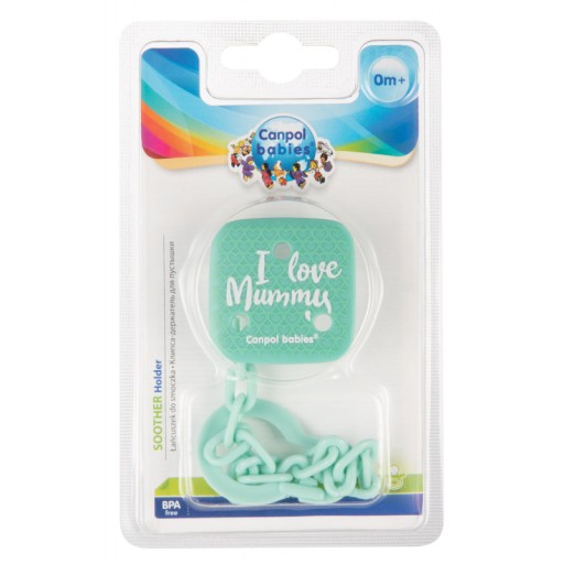 Retiazka na cumlík Canpol Babies I Love Mummy