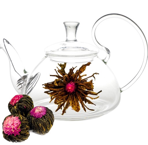 Kvitnúci čaj Lichi Black Ball čierny list kvitnúci kvet
