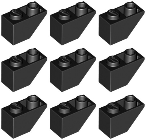 LEGO 3665 SKOS 2x1 čierna NOVINKA (10g) 9 ks.