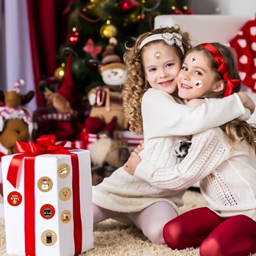 NÁLEPKY NA ADVENTNÝ KALENDÁR NA VIANOČNÝ ADVENTNÝ KALENDÁR 24 ks