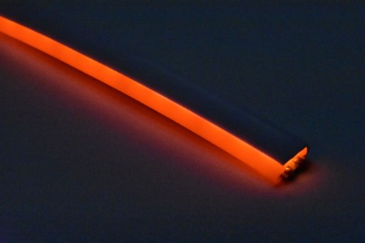 LED neónová oranžová 12V FLEX 6x12 mm IP67