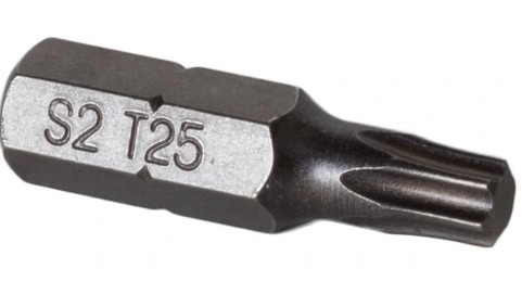 TORX TX25 BITS SKRUTKA BIT MET SKRUTKA 2ks