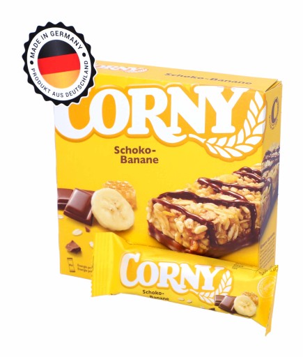 CORNY Banánová čokoládová energetická tyčinka 6 kusov